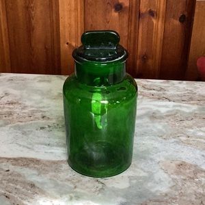 Vintage Apothecary storage jar with lid